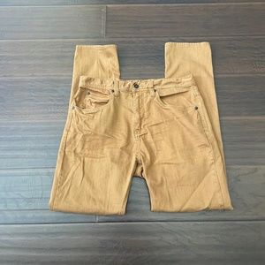 Empyre Verge Men's Skeletor Brown Stretch Jeans Tapered Sz 32x30 EUC!